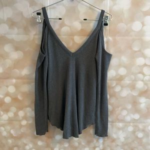 Chaser Cold Shoulder Sweater Top